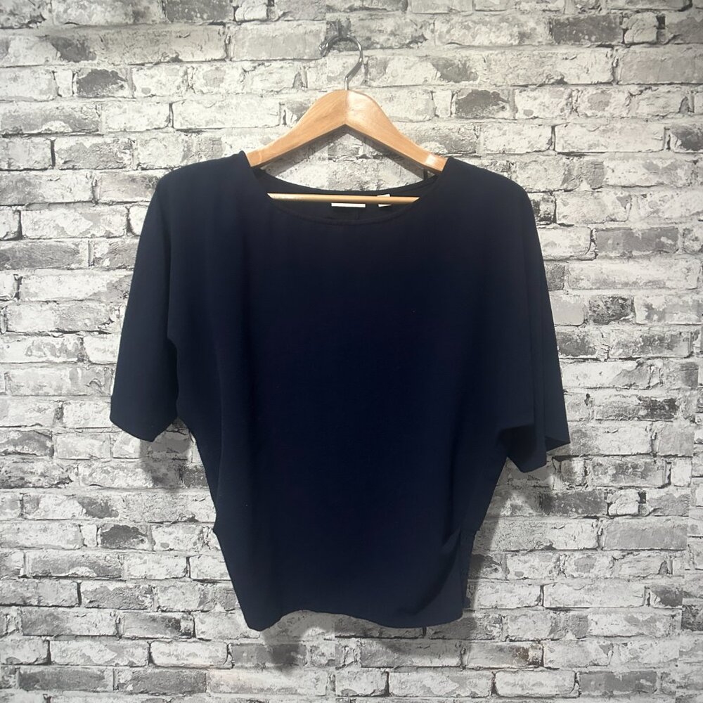 EUC New York & Company Blue Blouse Women's Size S